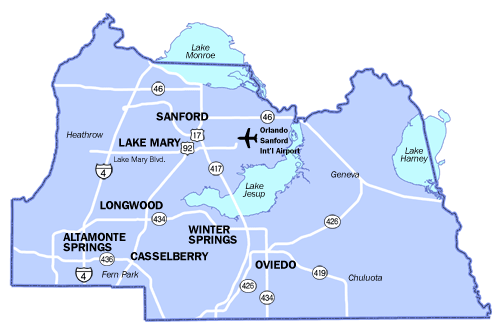 Seminole County Map